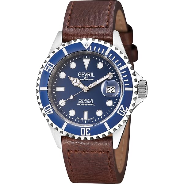 Amazon.com: Gevril Men's Wall Street Stainless Steel Watch